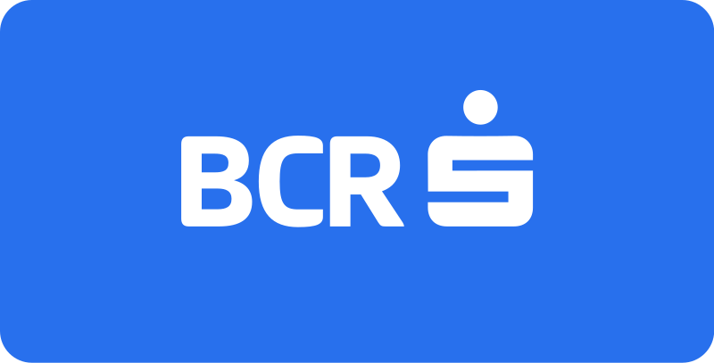 logo BCR pe bkgrnd albastru